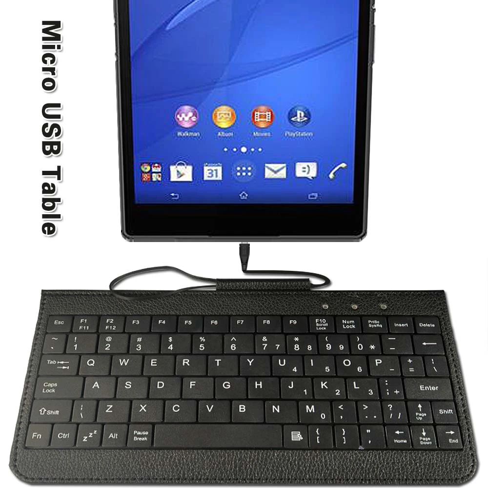 Usb Keyboard For Sony Xperia Z3 Tablet Compact 8.0" Tablet High Quality  Ultra-slim Portable Usb Keyboard + Stand - Tablets & E-books Case -  AliExpress