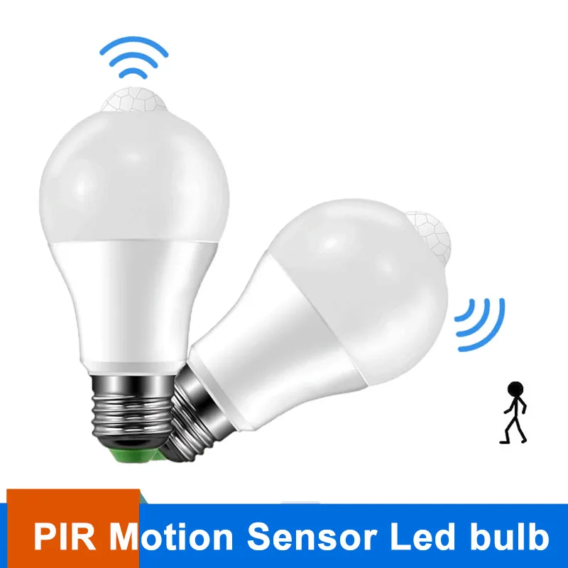 E27 Smart LED Bulb Light 220V 110V Motion Sensor LED Lamp 5W 9W Body Induction PIR LED Bombillas For Home Corridor Aisle Stairs