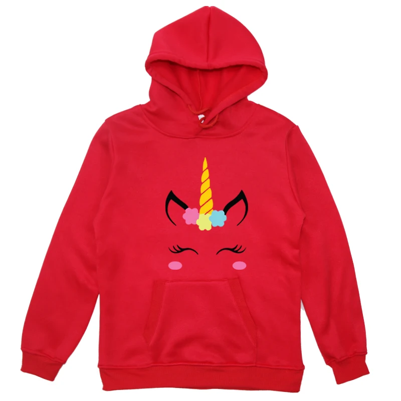 Hoodies 8 Зимние и осенние модные детские толстовки с капюшоном с принтом аниме детские забавные толстовки для мальчиков и девочек пуловеры с изображением единорога, топы - Цвет: Hoodies 8