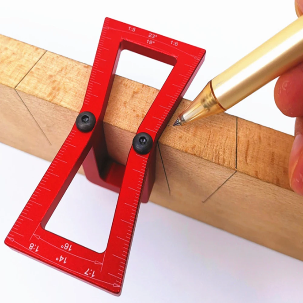 

Dovetail Marker Hand Cut Wood Joints Gauge Dovetail Guide Tool with Scale Dovetail Marker Hand Cut Wood Joints Gauge Dovetail