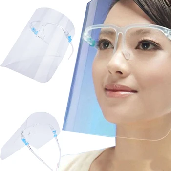 

1Pcs Full Protection Mask Anti-droplets Anti-fog Dust-proof Face Shiel Protection Bucket Face Shield Hat To Protect Your Eyes