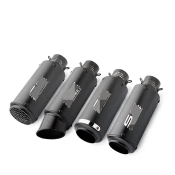 

51mm universal Moto motorcycle exhaust pipe escape moto For gsxr750 CBR10000 Z1000 Z800 pit bike exhaust with DB killer