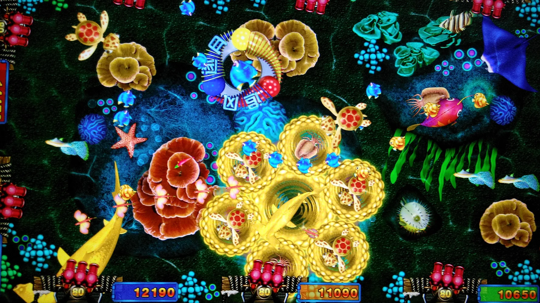 Arcade Shooting Game Machine Host Accessories for 6-10 Players Description Image.This Product Can Be Found With The Tag Names Board Game, Fish hunter game machine, Sports Entertainment