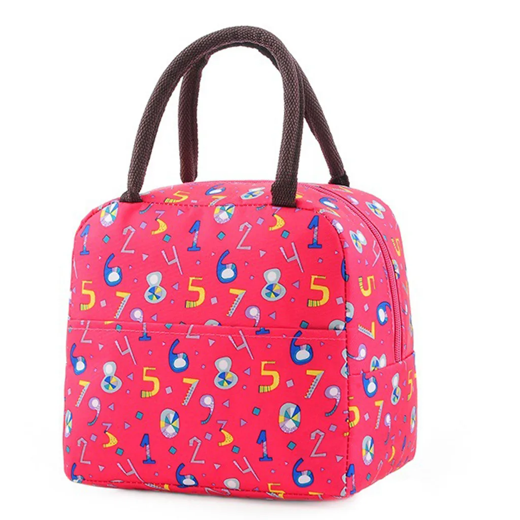 Maison Fabre 1PCs New Fresh Oxford Lunch Bags Insulation Cold Thickened Waterproof  Waterproof  Leisure Bags Cute Tote Bag 904
