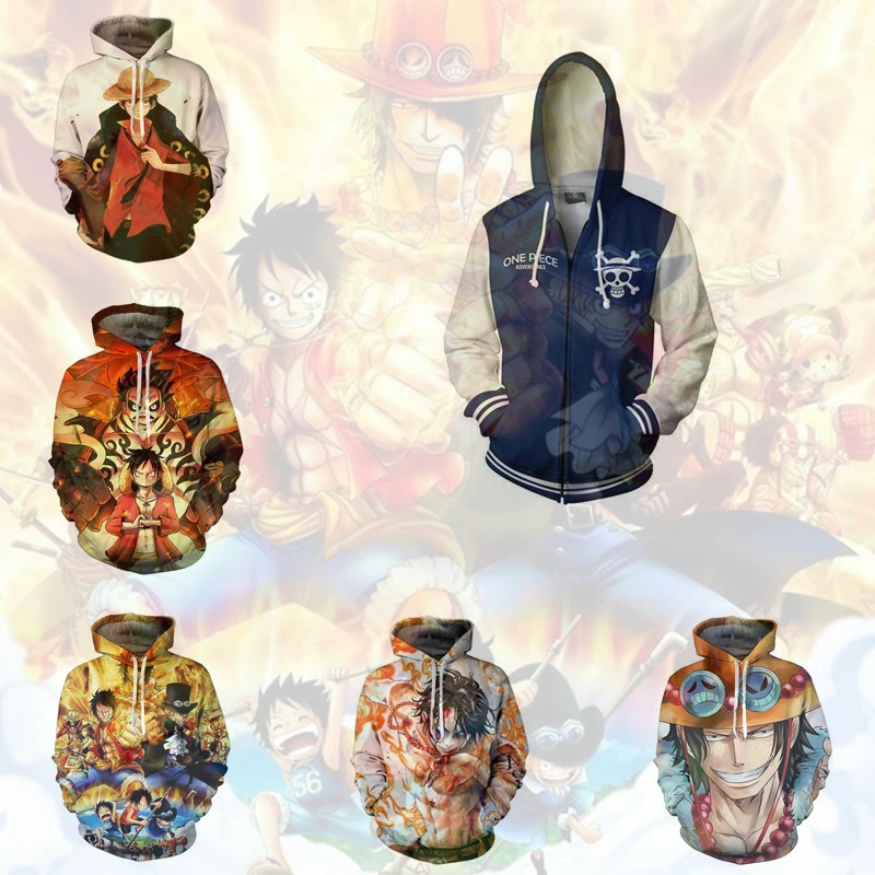 Аниме ONE PIECE Cosplay Monkey D. Luffy Толстовка для мужчин и женщин мужской повседневный