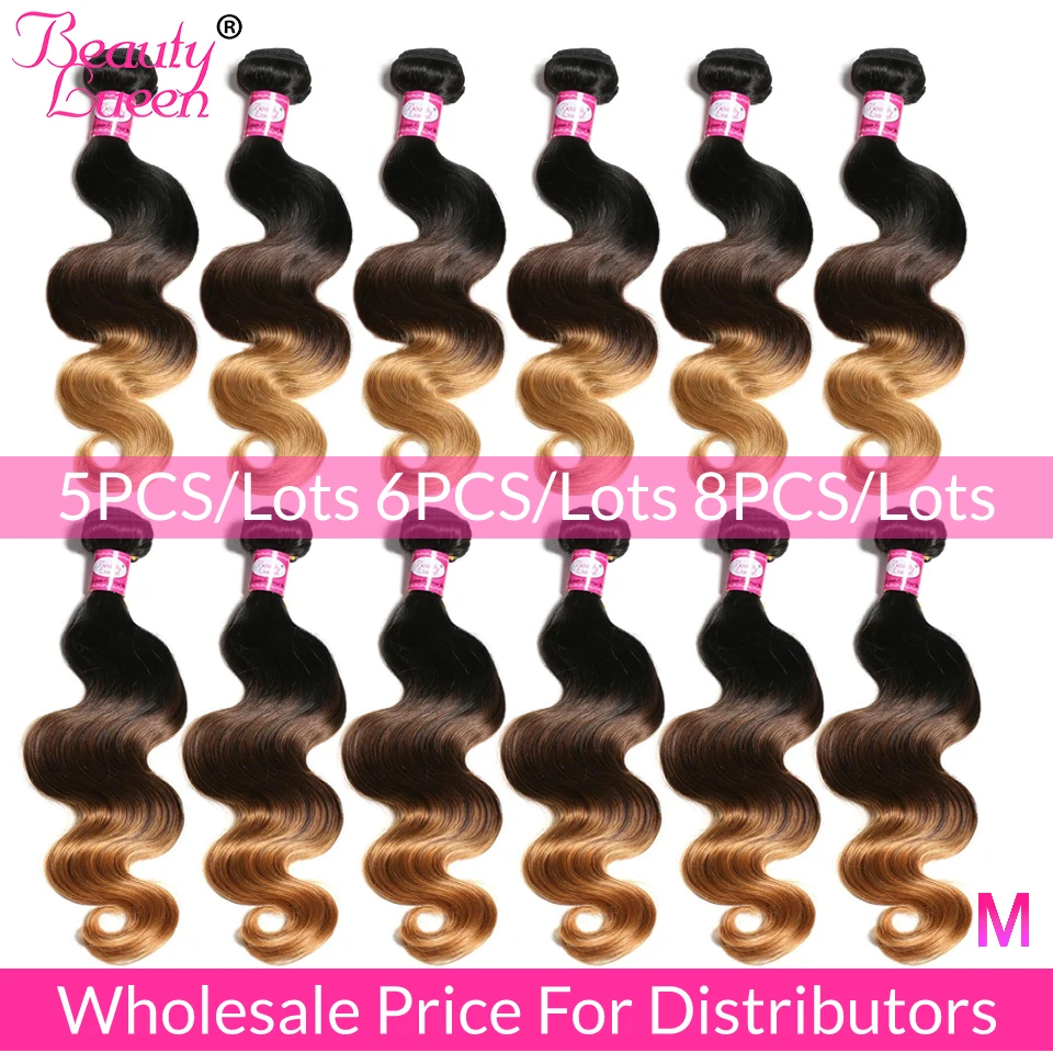 

Ombre Body Wave Bundles Wholesale Price 5/6/8 Bundles Brazilian Hair Weave Bundles Remy Human Hair Extensions For Distributors