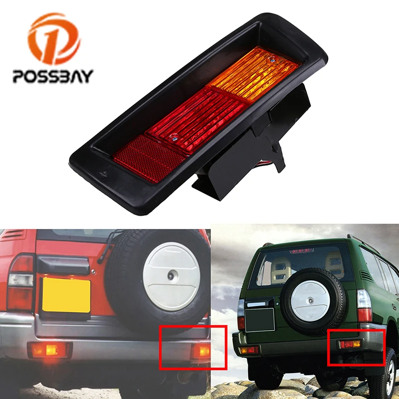 Автомобильный Светодиодный отражатель заднего бампера posbay фонарь для парковки