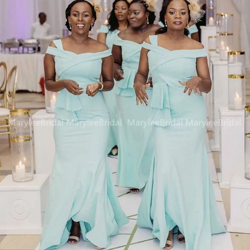 aquamarine bridesmaid dresses