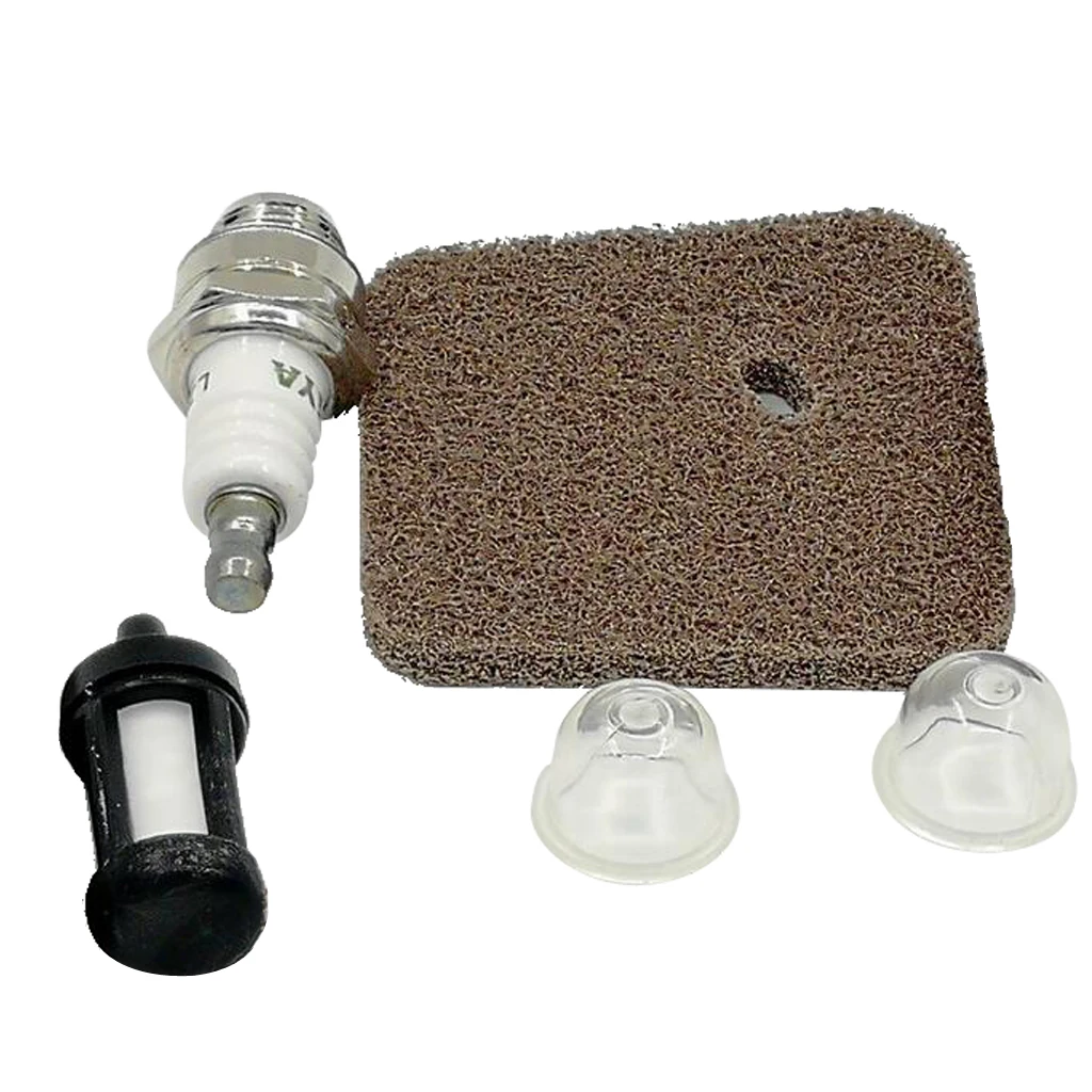 5Pcs/set Fuel Air Filter Spark Plug Repair Kit for STIHL FS38 FS45 FS46 FS55 HS45 FC55 KM55 KM55R String Trimmers Brush Cutters