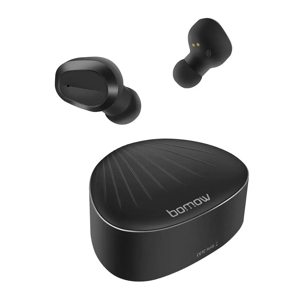 BingoFit Новые беспроводные Bluetooth наушники V5.0 стерео музыка Спорт для IOS Andriod Удобные мини гарнитуры с внешним аккумулятором TWS