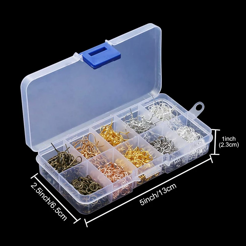 1128 Pieces Earring Making Supplies Kit with Earring Hooks, Jump Rings, Pliers, Tweezers, Jump Ring Opener for Earrings Making a