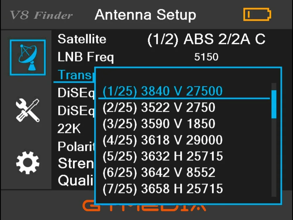 V8 прибор обнаружения-метр SatFinder цифровой спутниковый искатель DVB S/S2/S2X HD 1080 P приемник ТВ сигнала спутниковый декодер локатор