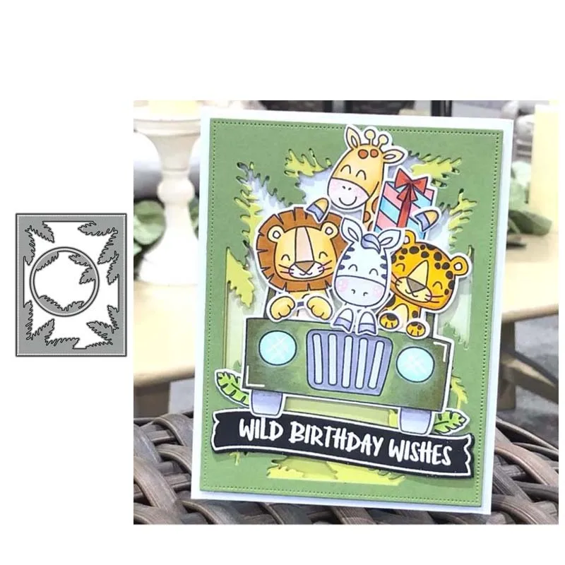 

JC Metal Cutting Dies Tree Rectangle Frame Background for Scrapbooking Craft 2020 New Die Cut Stencil Card Make Sheet Decoration