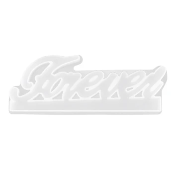 

Forever English Words Decoration Casting Silicone Mould Crystal Epoxy Resin Mold 62KE