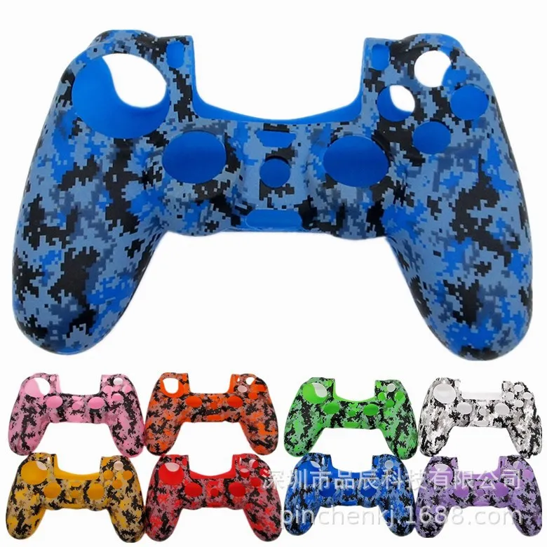 PS4 ручка силиконовый чехол PS4SLIM ручка защитный чехол PS4 Pro защитный чехол PS4 водяная маркировка цифровой камуфляжный чехол