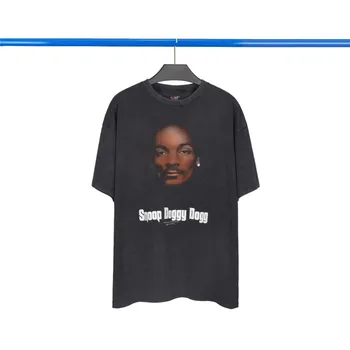 

20FW Snopp Dogg Vintage T shirt Men Women High Quality High street washed snopp dogg Cotton T-shirt Tees