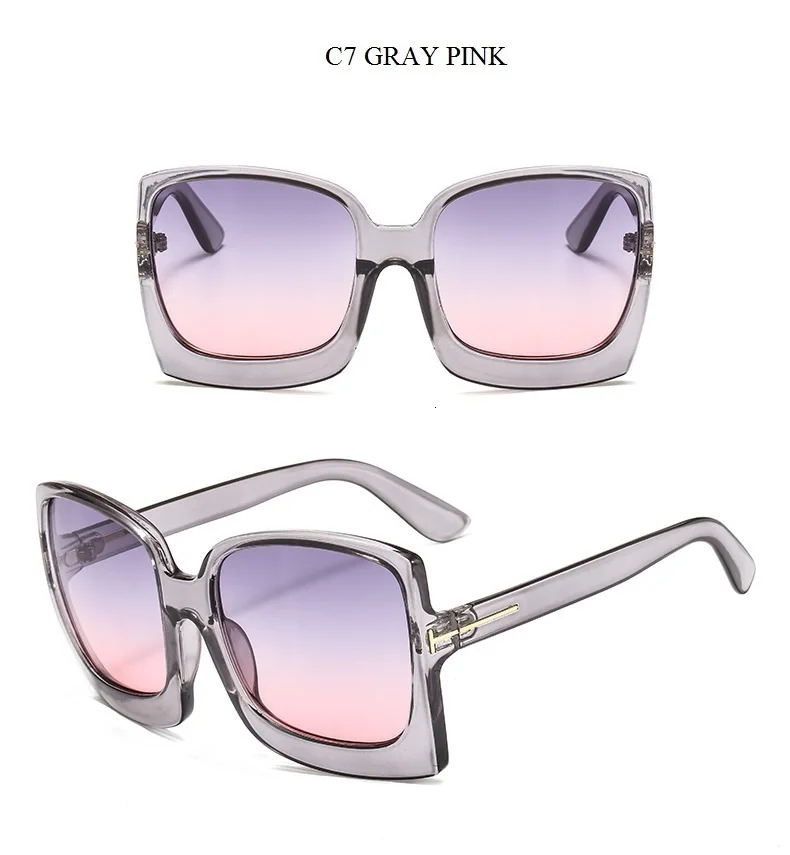 QPeClou, новинка, большие квадратные солнцезащитные очки для женщин и мужчин, Брендовые женские солнцезащитные очки с большой оправой, очки унисекс