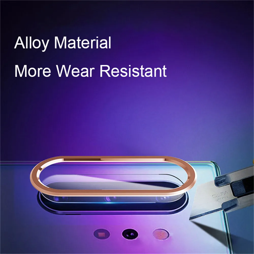 

Back Camera Lens Protection Metal Ring for Samsung Galaxy Note 10/Note 10+ Phones with Waterproof Lens Film Screen Protector