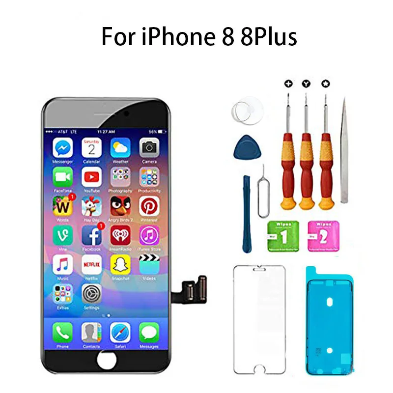 LCD Screen For iPhone 8 Display Touch Screen No Dead Pixel Digitizer Assembly Replacement For iPhone 8 Plus LCD