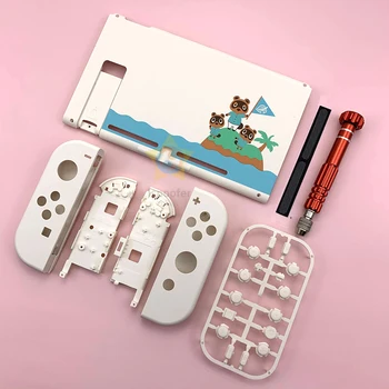 

Sakura Pink for Nintend Switch Animal Crossing Console Replacement Housing Shell Cover for Nitendo Switch back Faceplate Case