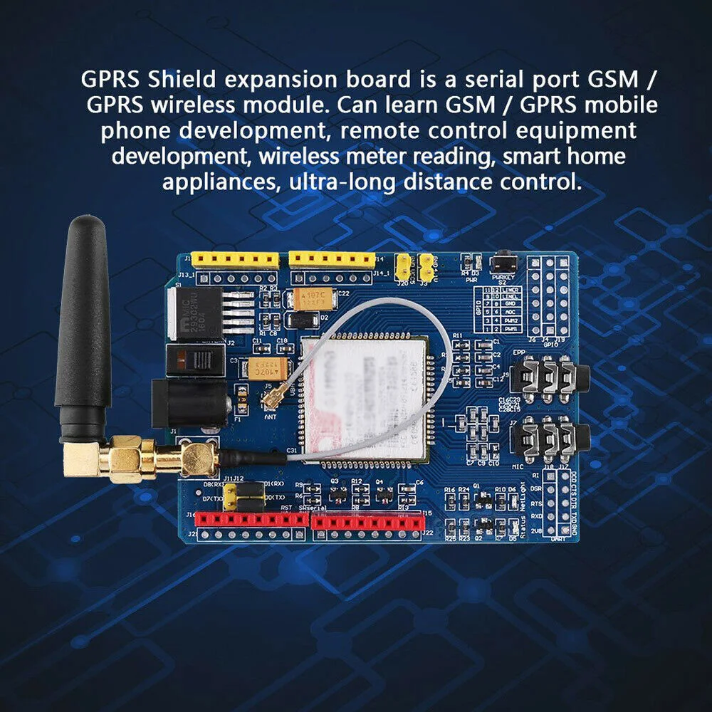 SIM800C макетная плата четырехдиапазонная GSM GPRS модуль Bluetooth с антенной Inm SIM800C макетная плата