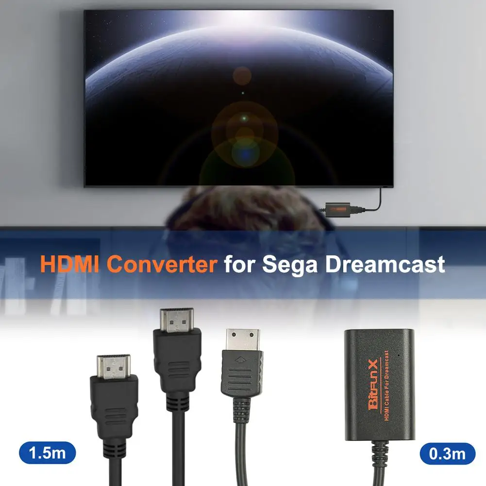 2021 Новый HDMI адаптер для консолей Sega Dreamcast кабель HDMI/HD Link преобразователя Hd