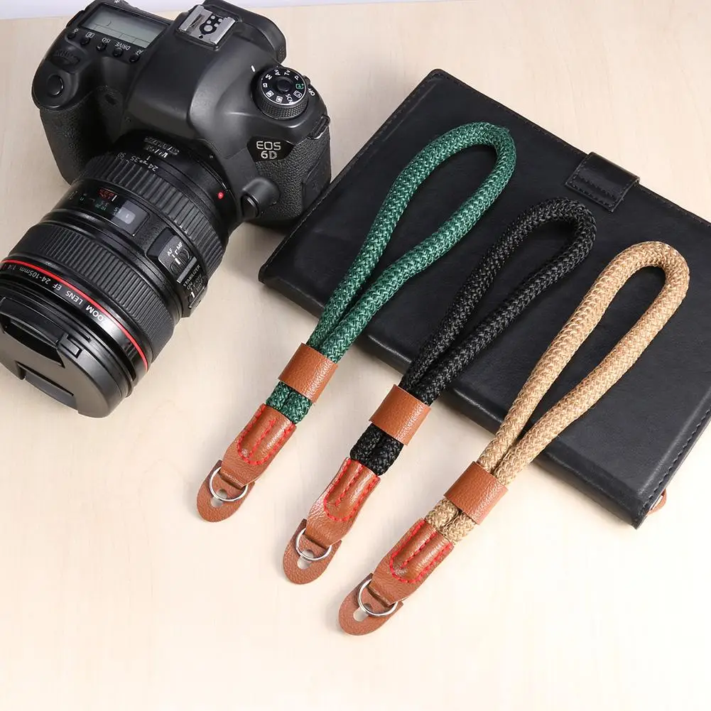 1Pcs 12 CM Hand Nylon Rope Camera Wrist Strap Wrist Band Lanyard For
