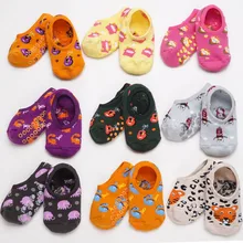 Новые стильные детские носки для девочек и мальчиков, модные хлопковые нескользящие носки-тапочки с рисунком животных, одежда для малышей