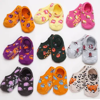 

2019 New Style Children's Socks For Girls Boys Fashionable Cotton Anti-Slip Floor Socks Cartoon Animal Print Kids Toddler Stuff