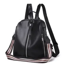 Одноцветный простой Универсальный Женский Повседневный Рюкзак, легкий рюкзак на ремнях, дизайнерская сумка из искусственной кожи большого объема