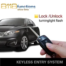 SieNSen, универсальный автомобильный пульт дистанционного управления, сигнализация, бесключевая система входа, Противоугонный дверной замок с невырезанным ключом и логотипом M604-8118