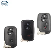 3/4 botão de substituição escudo inteligente remoto chave caso fob 3 + 1 botão para-lexus is250 es350 gs350 ls4 com chave de emergência