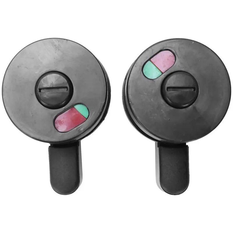 2pcs Public Toilet Door Locking Rotating Red Green Indicator Knob Lock ...