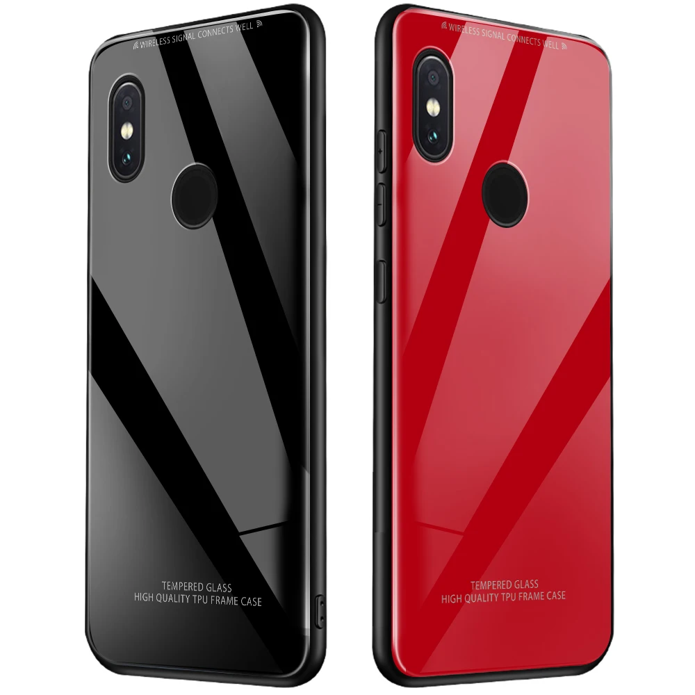 

GerTong Tempered Glass Case Redmi Note 7 5 6 K20 Pro 7A Phone Case For Xiaomi Mi 9 Mi9 SE Mi 9T Pro 9TPro Hard Glass PC Cover