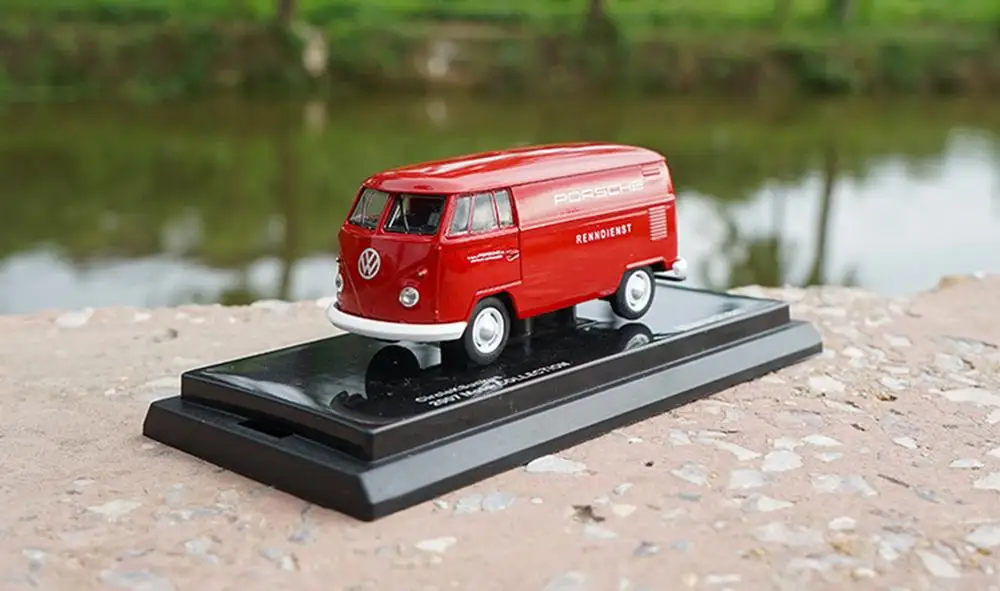 1/64 Масштаб Volkswagen T1 автобус Pors che версия литья под давлением модель автомобиля коллекция игрушек