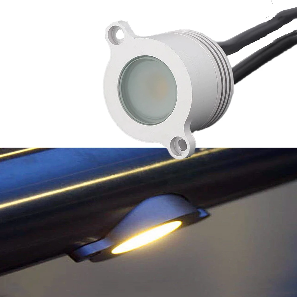 Outdoor 1W LED Handrail Light Waterproof IP65 Tube Lamp 12V 30mm Cut Hole Recessed Spotlight Road Bridge Railings Lighting 6