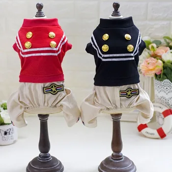 

Four Legged Dog Clothes Super for Dogs Small Clothing Pet Outfits Cute Spring Summer Cartoon Yorkies Black Boy Ropa Para Perro