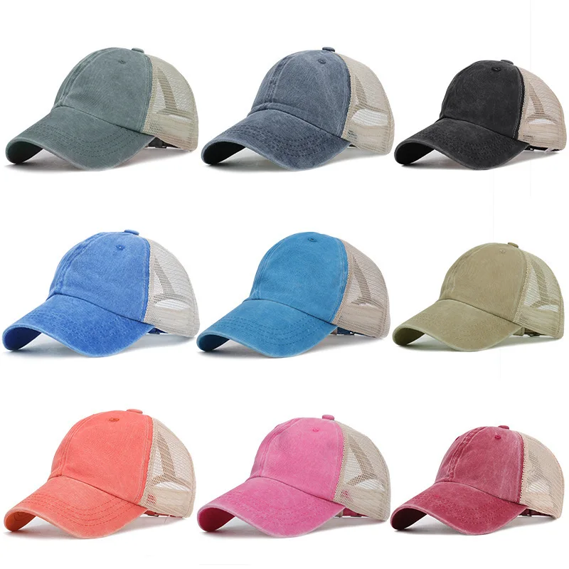 

2019 Hot Sale New Dad Hat Caps Washed Net With Pure Light Plate Korean Version Chao Chun Xia Sun-shading For And