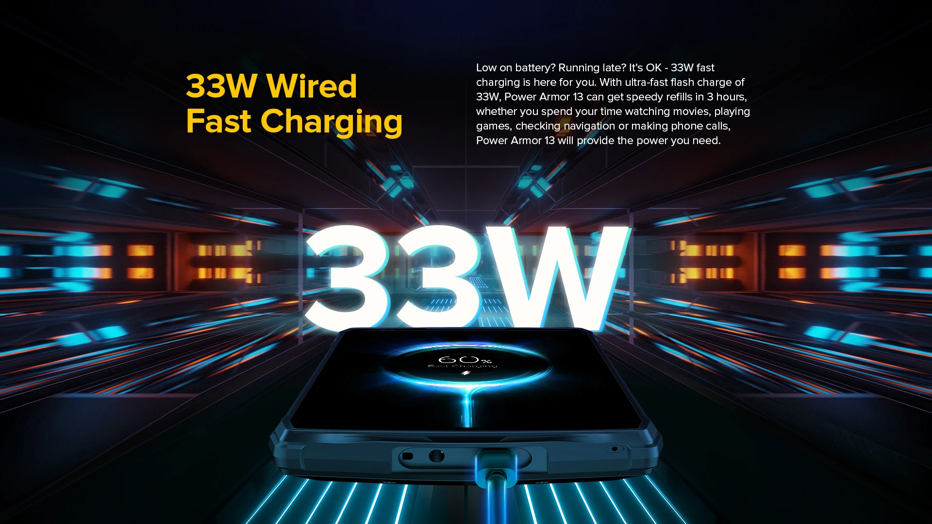 Global Version Ulefone Armor 13 13200mAh Waterproof Rugged Smartphone 8GB+256GB Helio G95 Android 11 6.81” NFC 4G Mobile Phones