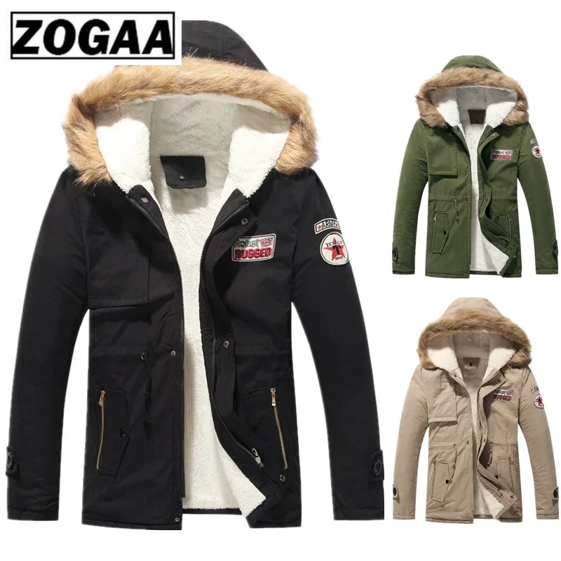 ZOGAA Новое Осеннее зимнее пальто толстая теплая куртка мужская и женская