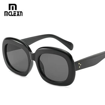 

MCLEXN Square Sunglasses Men Luxury Brand Design Couple Lady Celebrity Flat Hot Women Sun Glasses Super Star Cool Eyewear