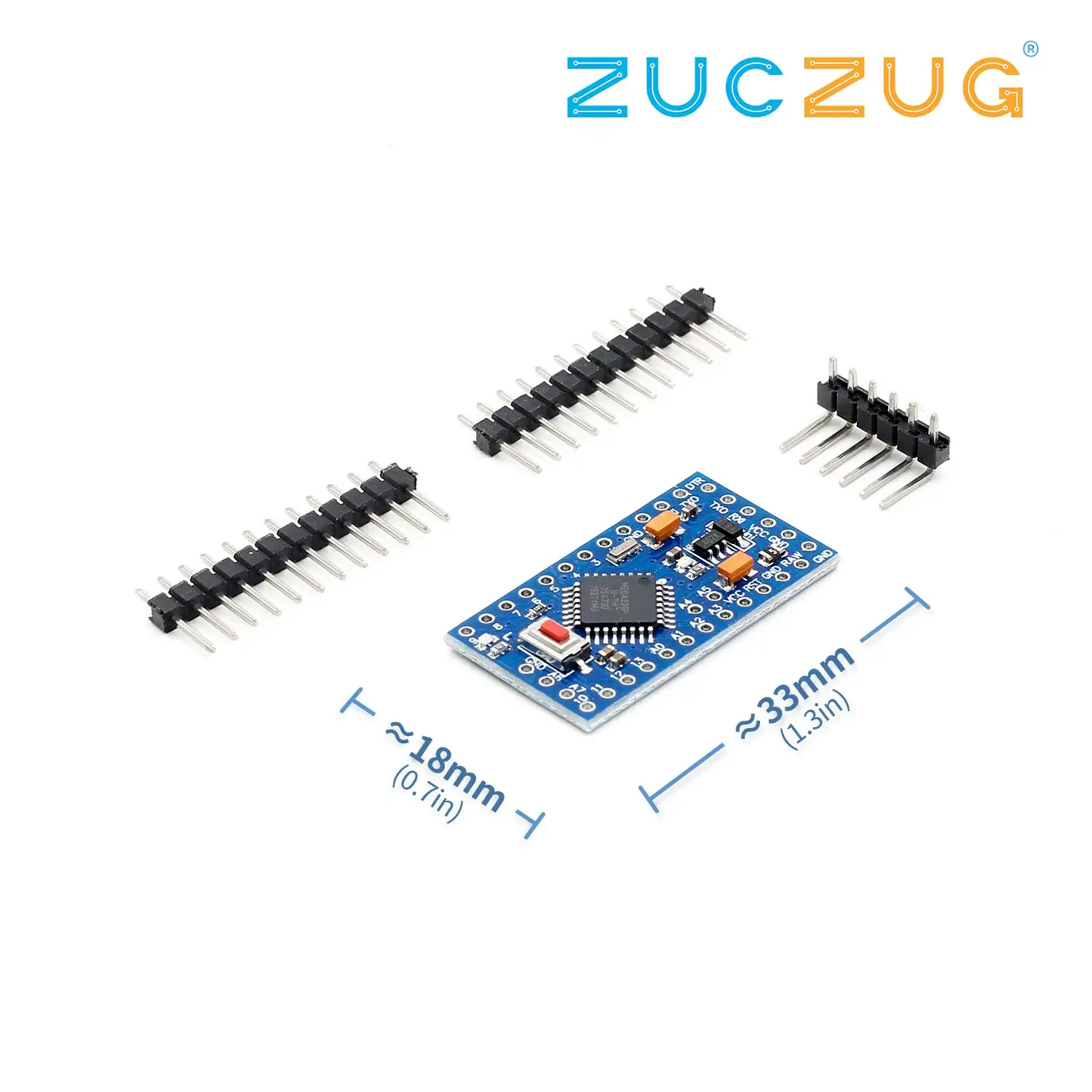 

Arsmundi Pro Mini 328 Mini 3.3V/8M ATMEGA328 ATMEGA328P-AU 3.3V/8MHz