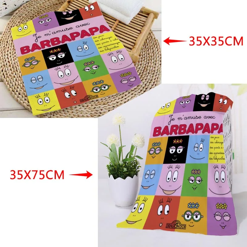 Пользовательские Les Barbapapa полотенце s микрофибра ткань для путешествий быстросохнущая печать абсорбент носимых полотенец пляжное полотенце для волос s