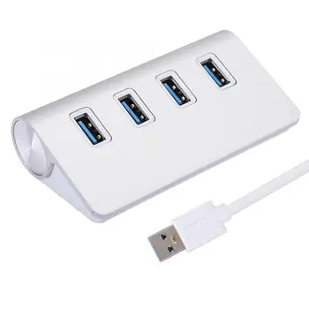 

Aluminum Alloy 4 Ports USB3.0 Hub High Speed Computer/Laptop Splitter Adapter