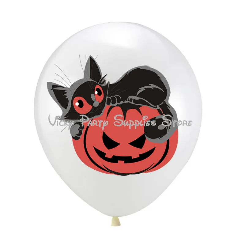 Helloween тыква кошка вечерние ринка 12 дюймов воздушный шар призрак Фестиваль сцена