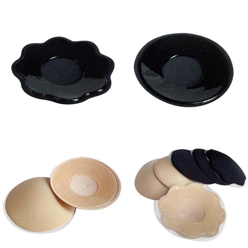 1Pair Sexy Bra Pad Reusable Self Adhesive Silicone Bra Breast Pad Pasties Petal Chest Stickers Nipple Cover Invisible Intimates