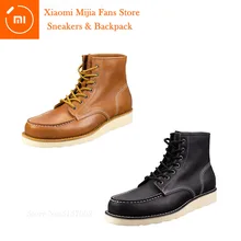 Xiaomi Mijia FREETIE/уличные рабочие ботинки; дышащие Нескользящие ботинки; износостойкие ботильоны; Мужская обувь из мягкой воловьей кожи