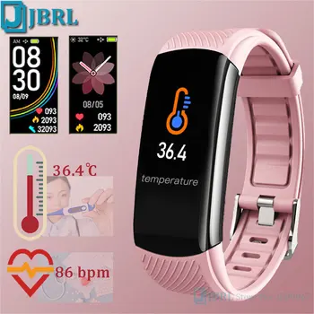 

Temperature Smart Band Women Men Smart Bracelet Fitness Tracker For Android IOS Smartband Fashion Wristband Smart Wrist Band