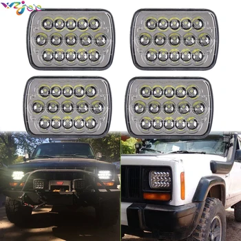 

4x5x7" led headlight Replacement H6054 H5054 H6054LL 69822 6052 6053 7x6 LED Headlight Hi/Low Beam H4 For Trucks Jeep YJ XJ JK.