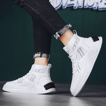 

2020 Spring and Summer New Style Hight-top MEN'S SHOES Panda Black and White Basketball Shoes Sports Footwear Trendy Shoes Large